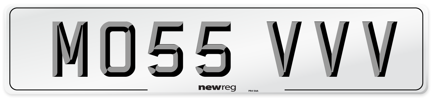 MO55 VVV Number Plate from New Reg